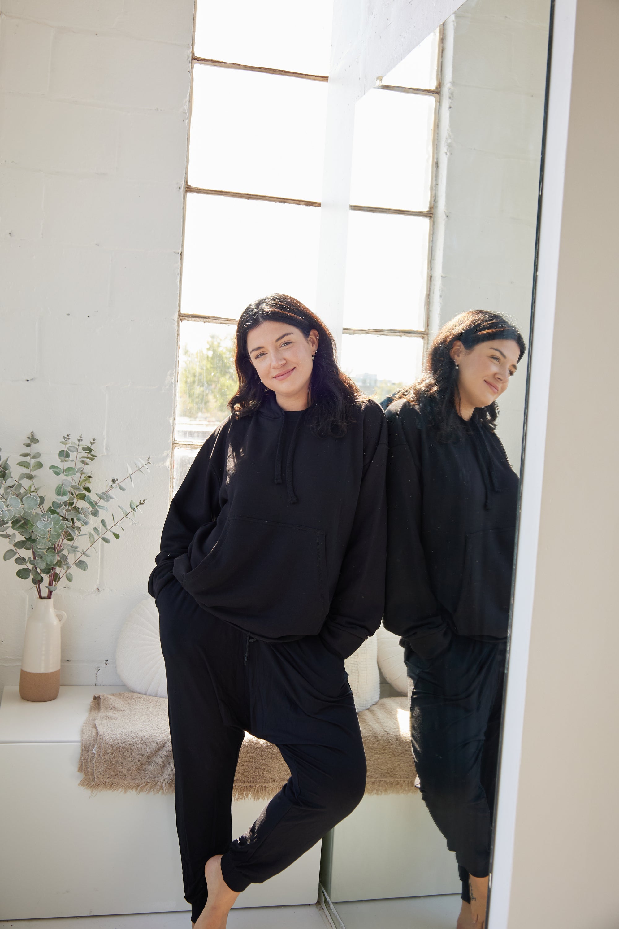The Black Hoodie by Cassandra Elizabeth is an ethically made, minimalist wardrobe essential, and is the epitome of quiet luxury.