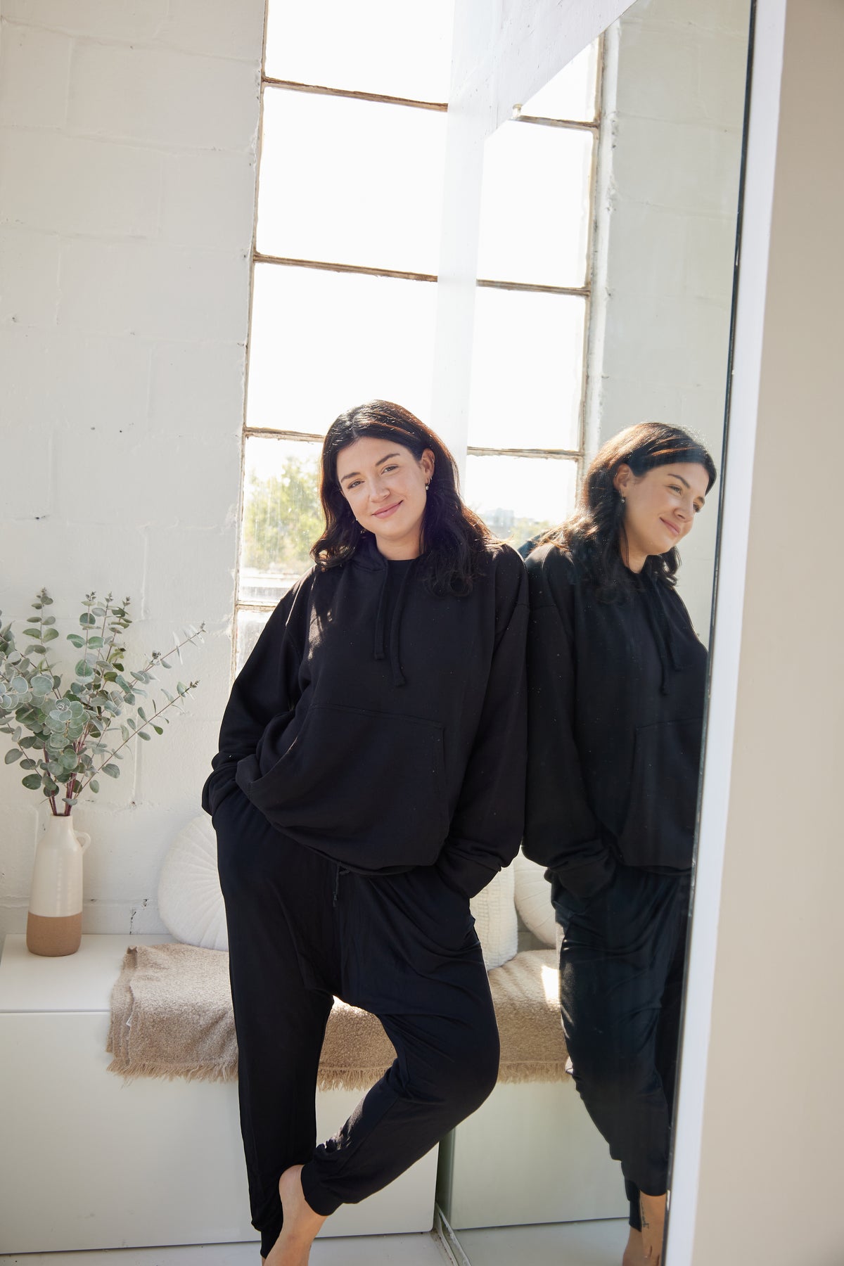 The Bayview Pant by Cassandra Elizabeth is an ethically made, minimalist wardrobe essential, and is the epitome of quiet luxury. It is also comfortable bamboo clothing as well. 
