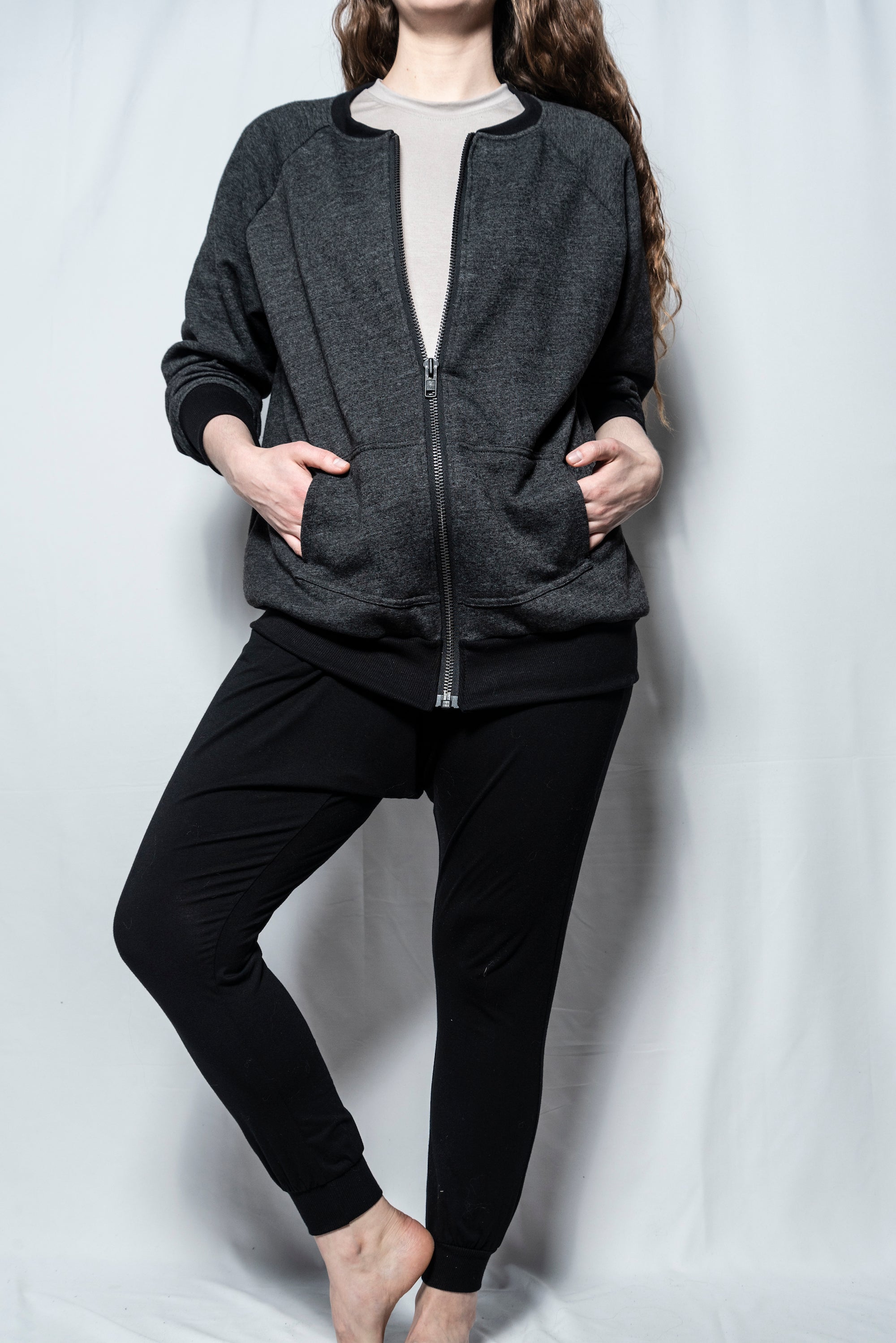 The Bomber Jacket by Cassandra Elizabeth is an ethically made, minimalist wardrobe essential, and is the epitome of quiet luxury.